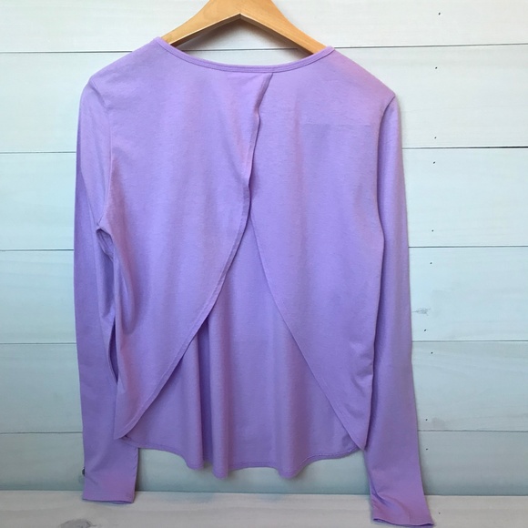 Fabletics Millie Split Back Long Sleeve Small Shirt - Picture 3 of 5
